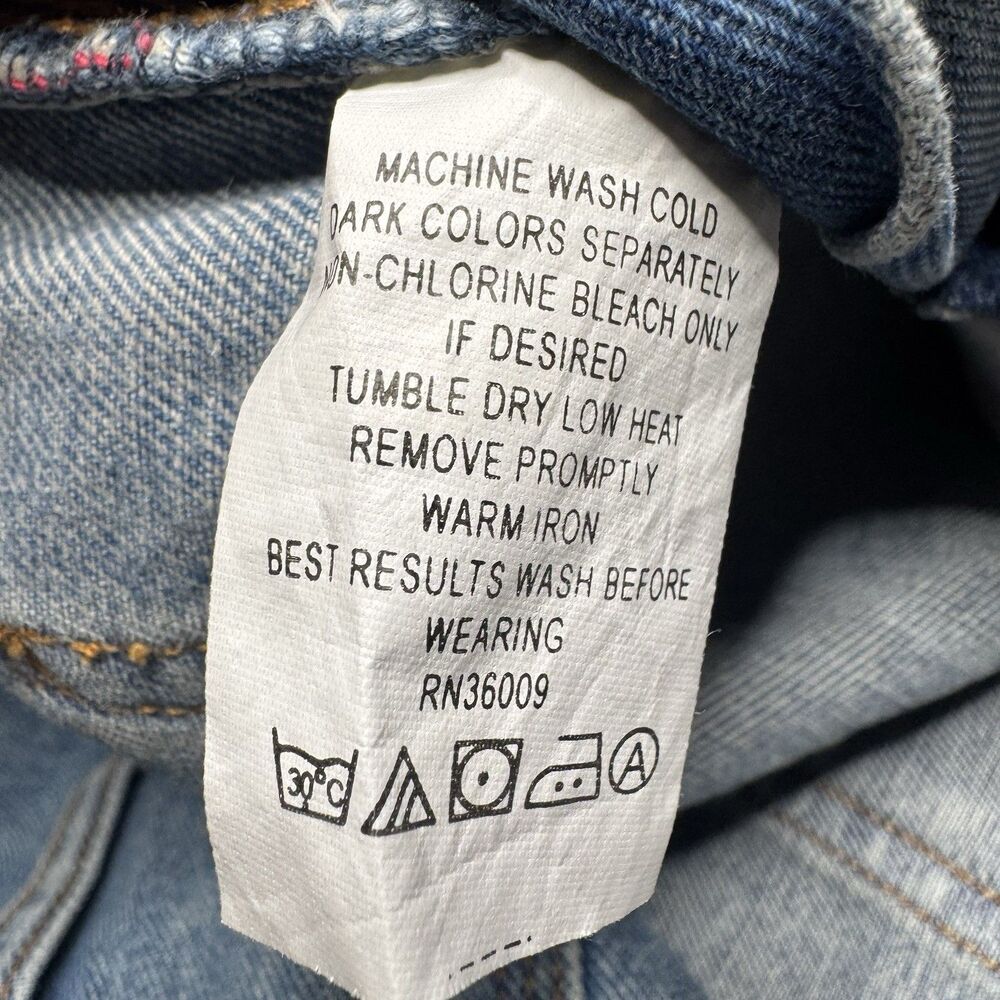 Vtg Calvin Klein Jeans Denim Bib Overalls Women Blue Carpenter Y2K 90s Medium - Picture 6 of 6